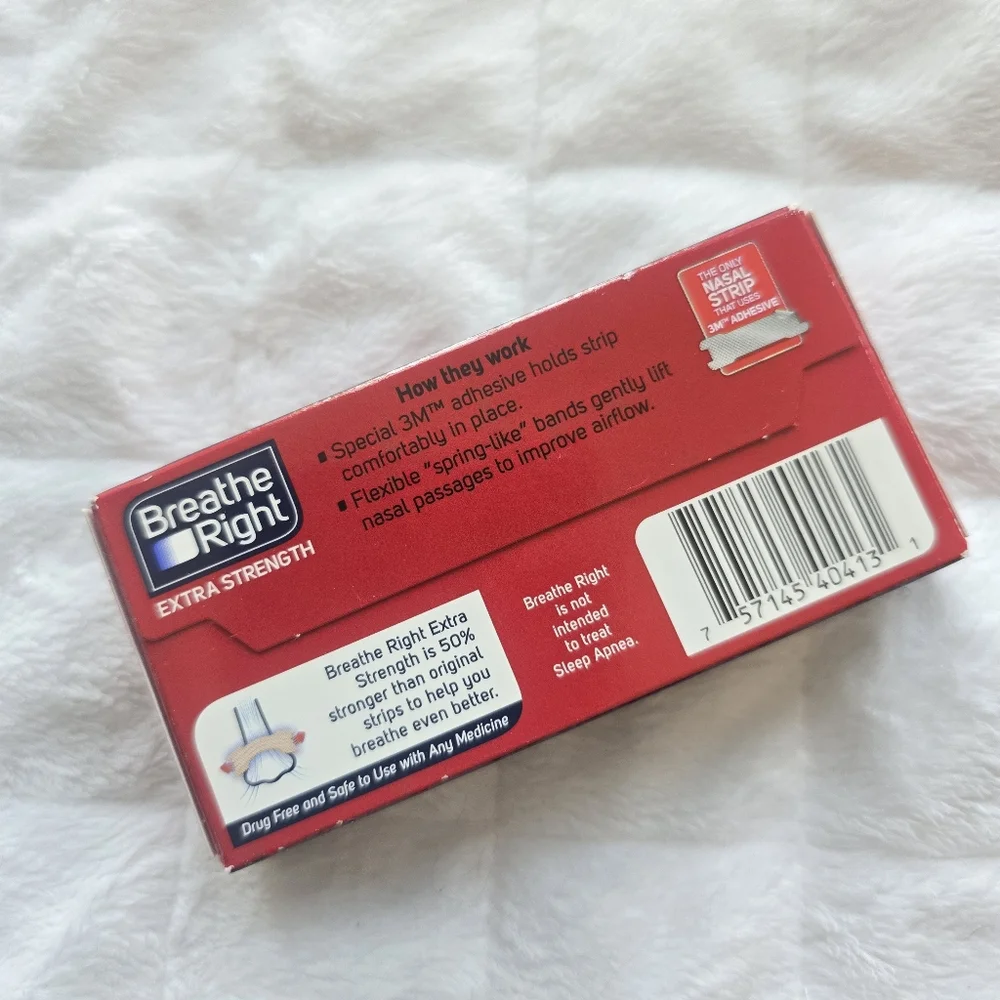 🍒 5/$20 new Breathe Right Extra Strength Nasal Strips Relieves Nasal Congestion